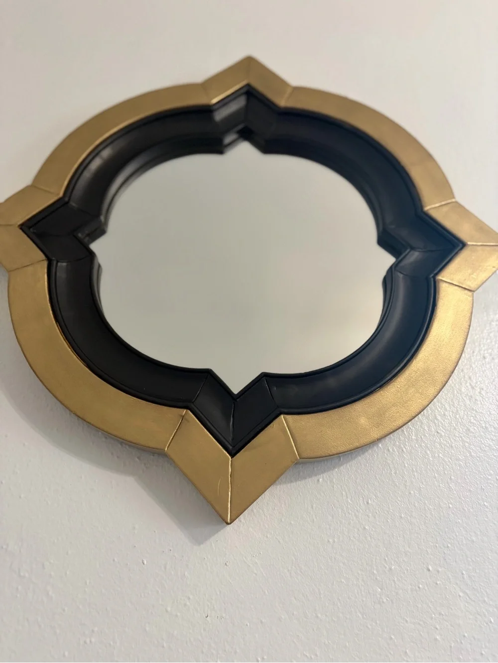 Ornate Gold and Black Decorative Wall Mirror - Home Wall Decor